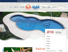 Tablet Screenshot of hutchpools.com